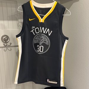 Nike Black and Yellow 'The Town' Basketball Jersey